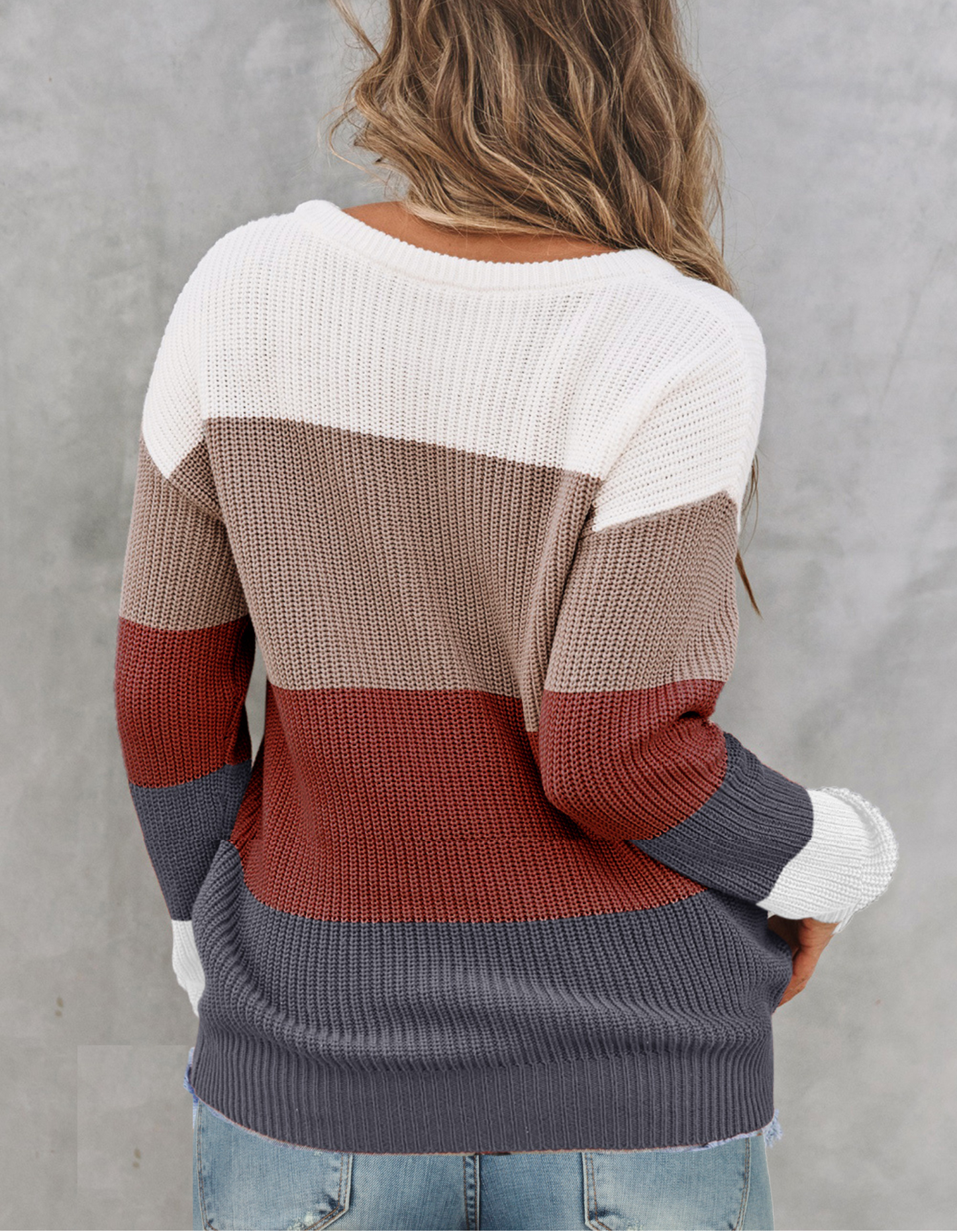 Christmas Ready Colorblock Sweater