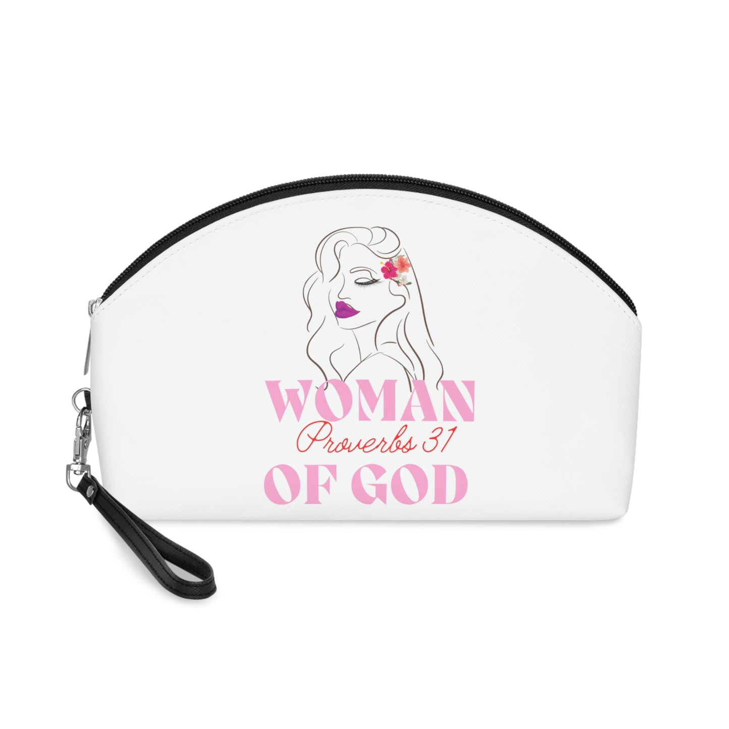 Leather Woman of God Cosmetic Bag