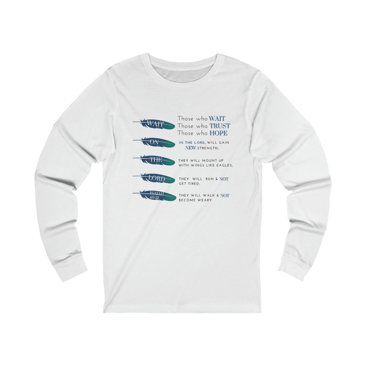 Men's Isaiah 40:31 Long Sleeve