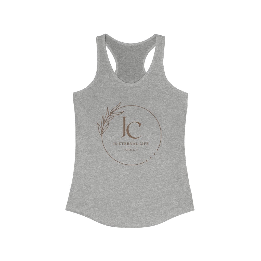 Jesus Christ is Eternal Life Racerback Tank
