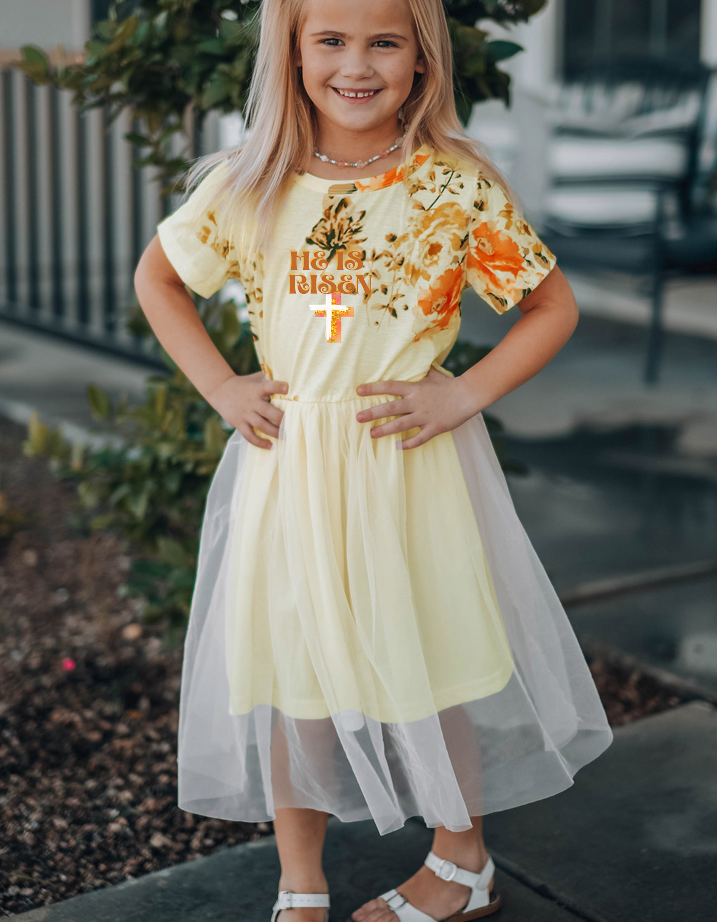 Yellow Floral He is Risen