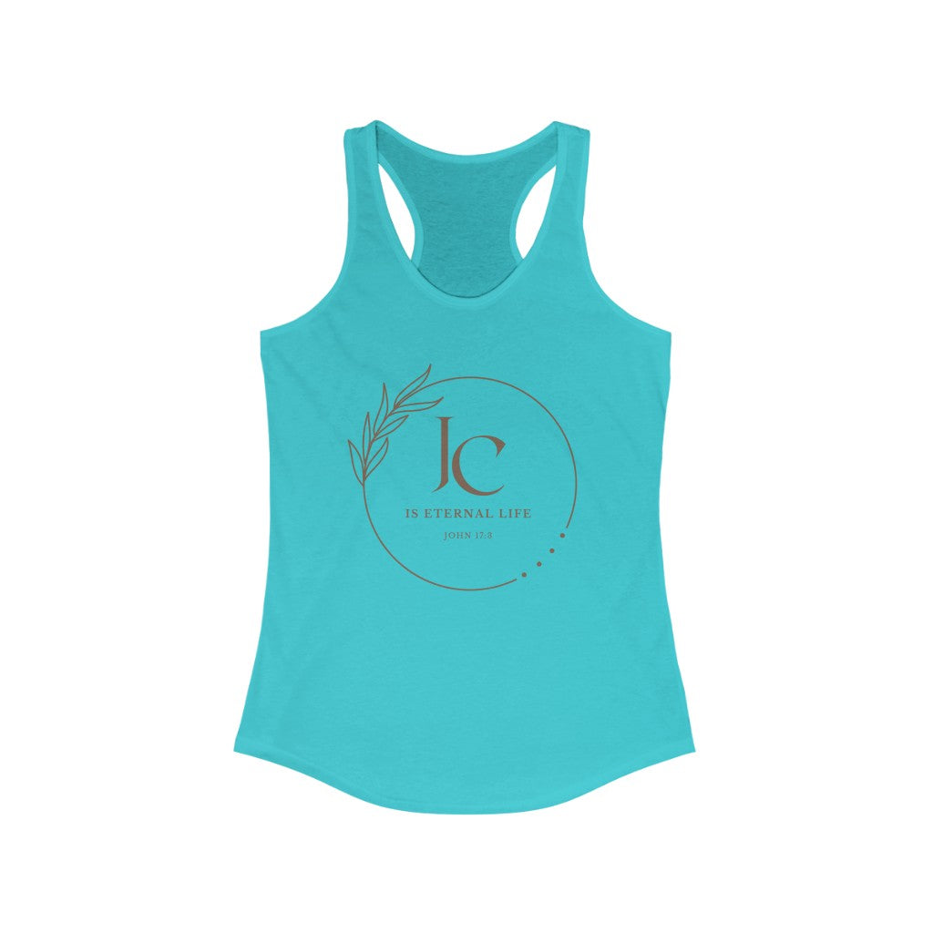 Jesus Christ is Eternal Life Racerback Tank