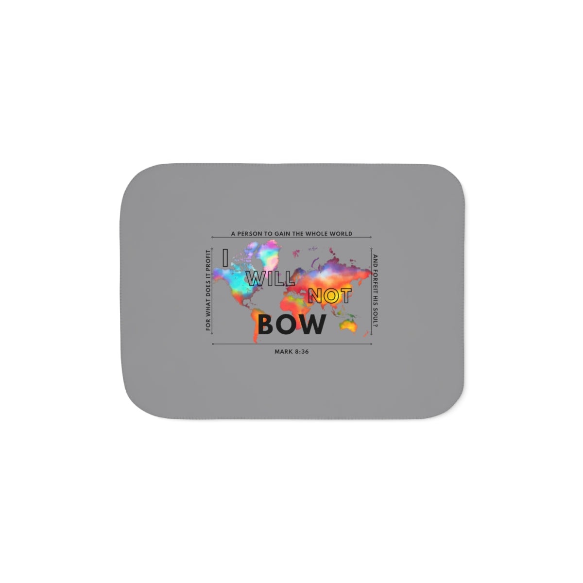 I Will Not Bow Sherpa Blanket