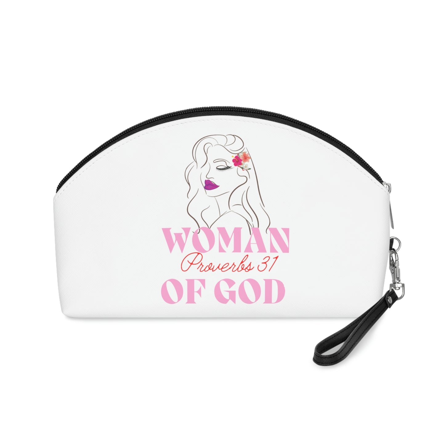 Leather Woman of God Cosmetic Bag
