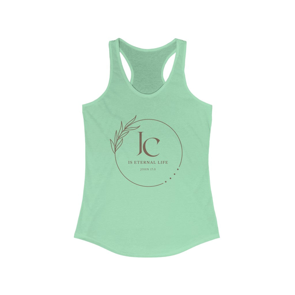 Jesus Christ is Eternal Life Racerback Tank