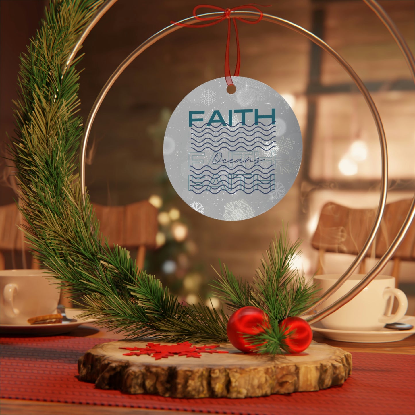 Faith Metal Ornament