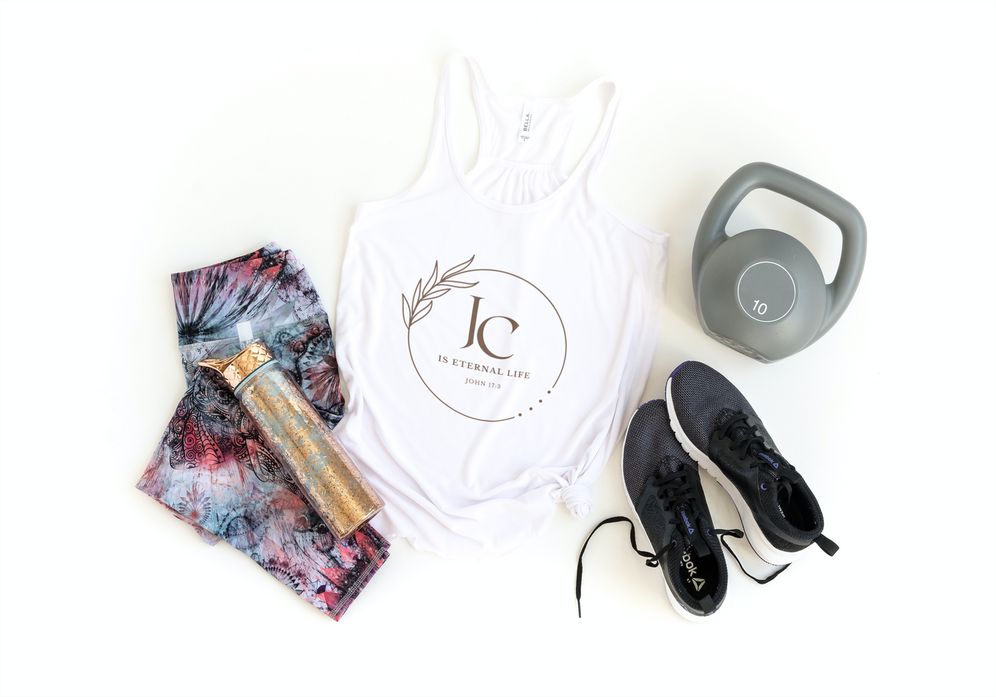 Jesus Christ is Eternal Life Racerback Tank
