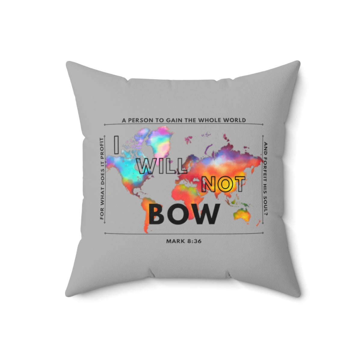 I Will Not Bow -Throw Pillow