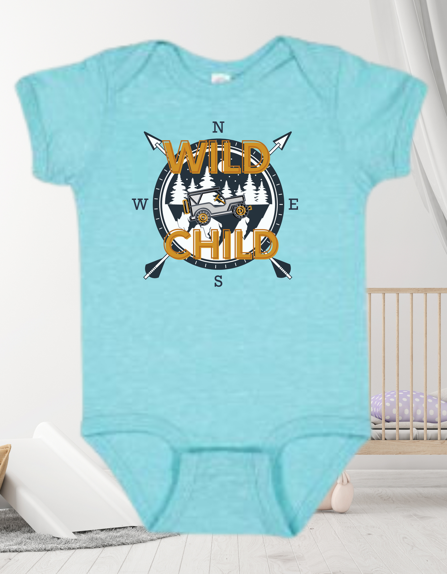 Infant Boys Poly-Cotton Blend Wild Child