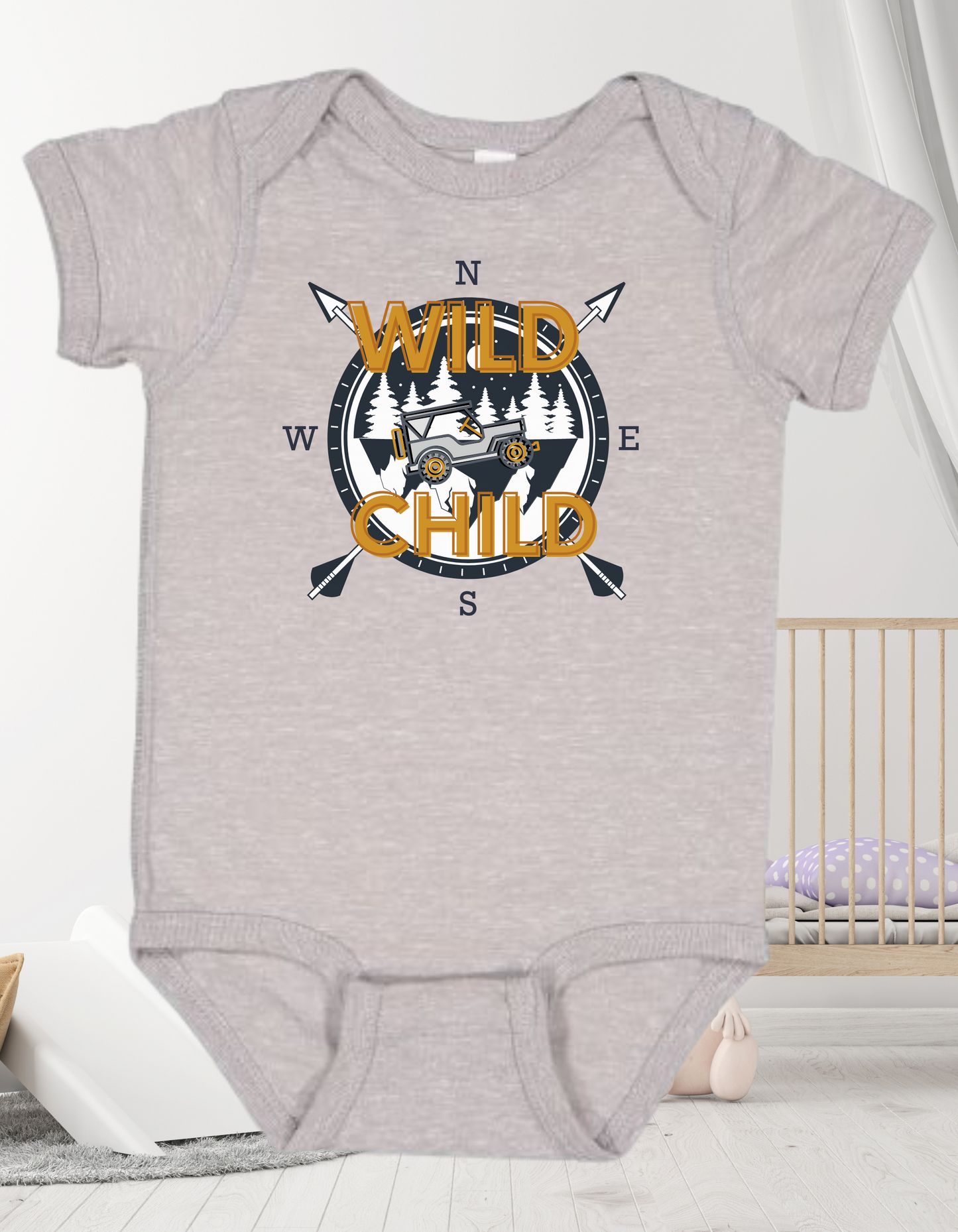 Infant Boys Poly-Cotton Blend Wild Child