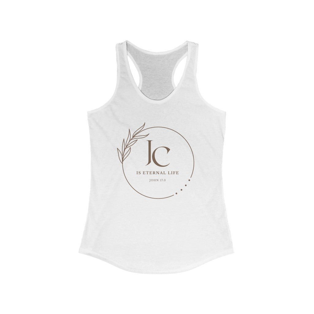 Jesus Christ is Eternal Life Racerback Tank