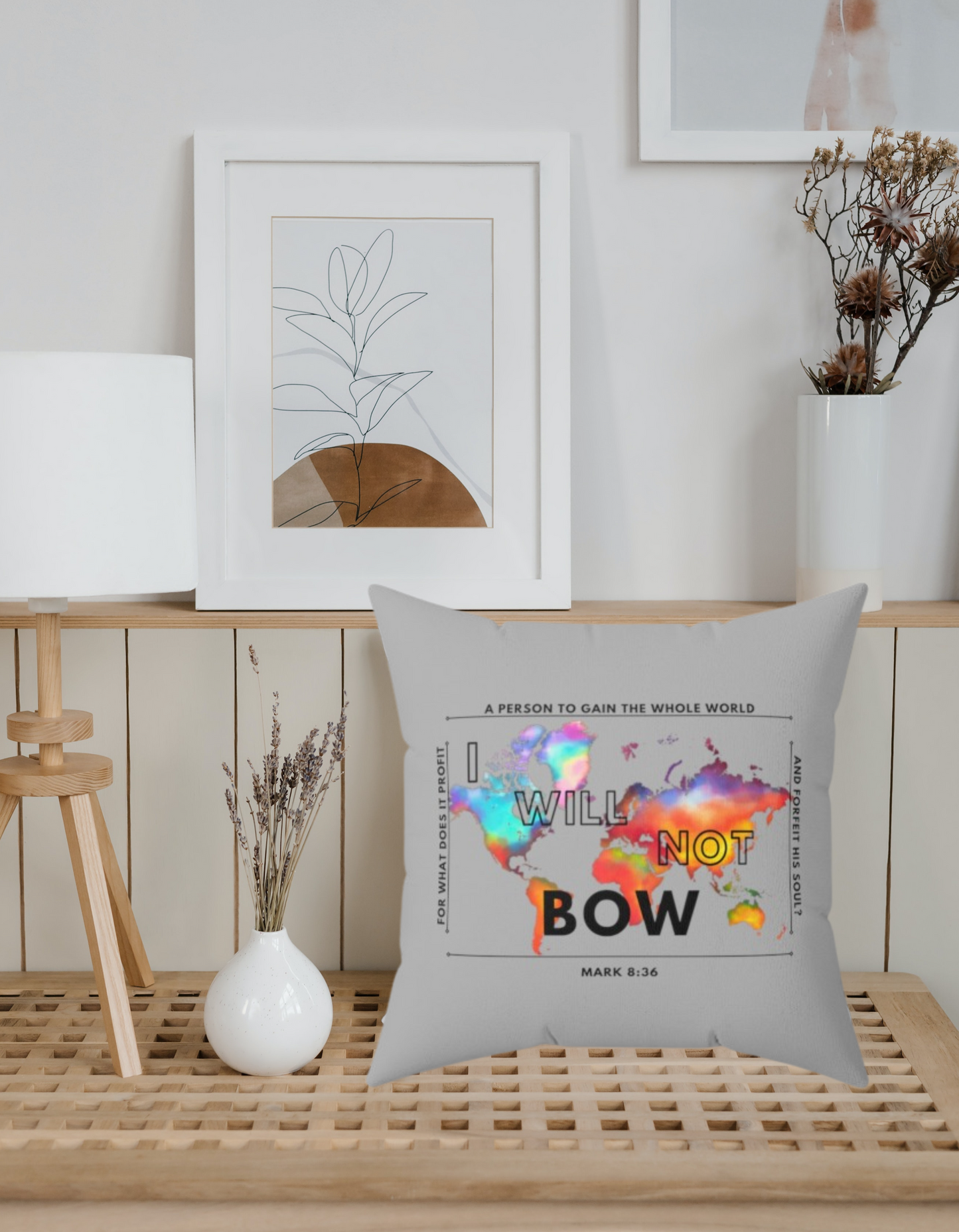 I Will Not Bow -Throw Pillow