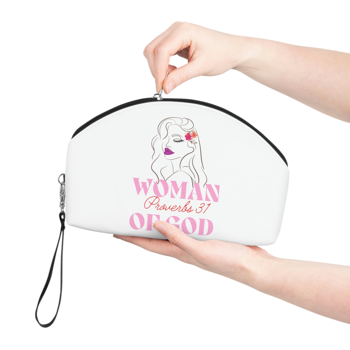 Leather Woman of God Cosmetic Bag