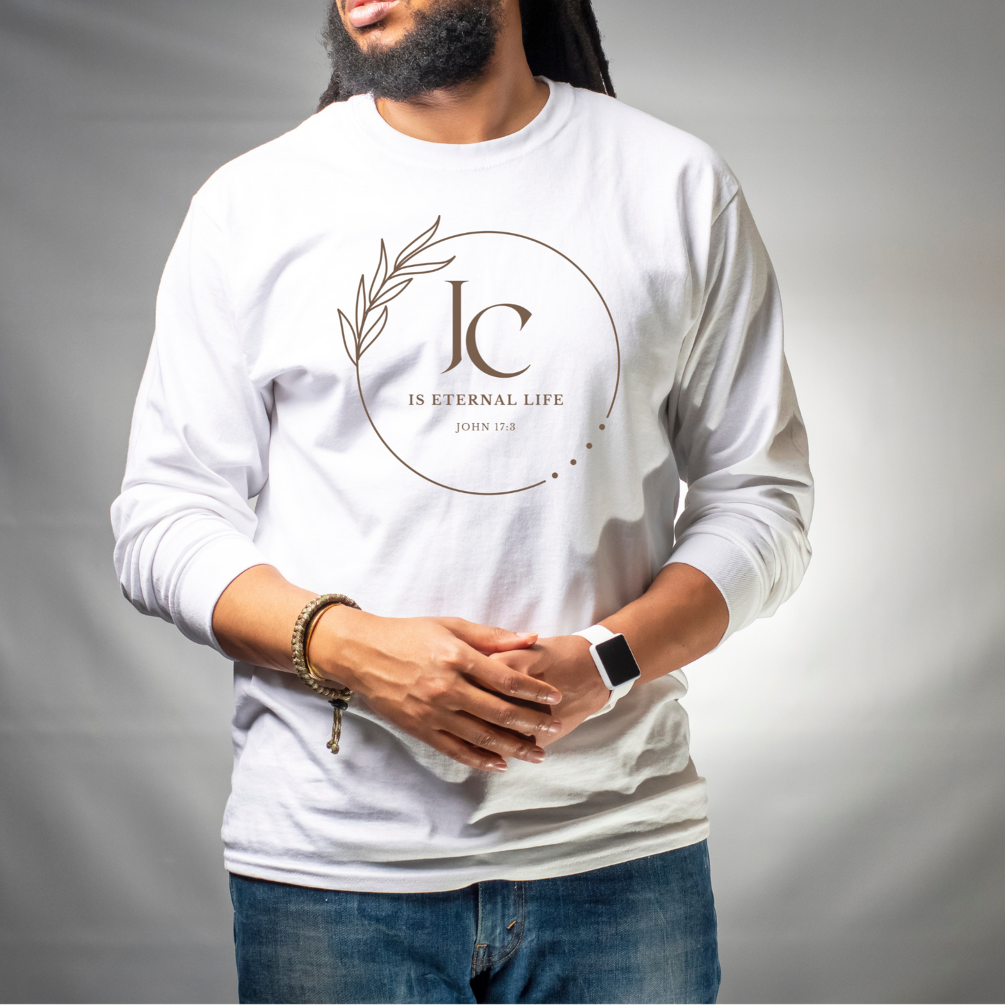 Men's Jesus Christ is Eternal Life Long Sleeve